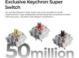 Keychron C2 Pro 8K QMK Super Red Switch C2PX-M1 USB мултимедийна  снимка №6