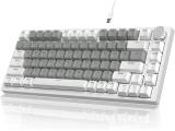 компютърни клавиатури Ajazz Gaming Mechanical Keyboard AK820 Mille feuille Yellow Switches White Light