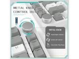 Ajazz Gaming Mechanical Keyboard AK820 AS Red Switch Gray White USB мултимедийна  снимка №5
