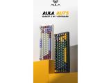 Aula Wireless Gaming Mechanical Keyboard AU75 Bloomfield Switch US Turmeric yellow Bluetooth or USB безжична мултимедийна снимка №2 Aula Wireless Gaming Mechanical Keyboard AU75 Bloomfield Switch US Turmeric yellow Bluetooth or USB безжична мултимедийна снимка №2
