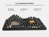 MCHOSE MCHOSE геймърска механична клавиатура Wireless Gaming Mechanical Keyboard MC-K99 V3 - Icy Creamsicle Switch [Linear] (English US), Glacier Gradient MC-K99V3-4 NEW  снимка №3