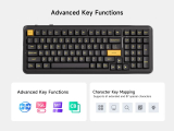 MCHOSE MCHOSE геймърска механична клавиатура Wireless Gaming Mechanical Keyboard MC-K99 V3 - Icy Creamsicle Switch [Linear] (English US), Glacier Gradient MC-K99V3-4 NEW  снимка №6