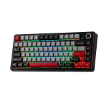 Aula Aula геймърска механична клавиатура Wireless Gaming Mechanical Keyboard F75 MAX - Reaper Switch [Linear] (English US), Black, Red F75MAX-RS-BR NEW  снимка №2