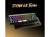 Madlions Professional Gaming Mechanical Keyboard TITAN 68 TURBO 8K Magnetic Fuguang Switches (English US) USB мултимедийна  снимка №5