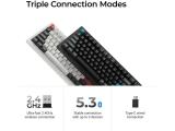 Keychron Q1 Ultra 8K Black Silk POM Switch Banana Bluetooth or USB безжична  мултимедийна  снимка №5