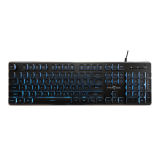 компютърни клавиатури White Shark White Shark геймърска клавиатура Gaming Keyboard TACHI - Low-Profile (English US), Black TACHI-B-US NEW