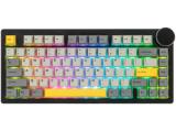компютърни клавиатури Ajazz Gaming Mechanical Keyboard AK820 V2 Arctic Isle Magnetic Switch US Black Gray Yellow