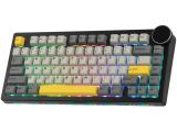 Ajazz Gaming Mechanical Keyboard AK820 V2 Arctic Isle Magnetic Switch US Black Gray Yellow USB мултимедийна  снимка №2