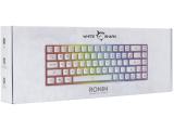 White Shark Gaming Keyboard RONIN - Membrane Switches (English US), White USB снимка №5