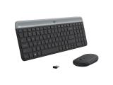Описание и цена на клавиатура за компютър Logitech Slim Wireless Keyboard and Mouse Combo MK470 Graphite 