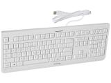 Описание и цена на клавиатура за компютър CHERRY KC 1000, Бял 