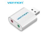 Описание и цена на външни Vention USB Sound card - Headphones, Mic, Silver - VAB-S13