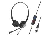 Описание и цена на жични Tellur Voice 420 стерео слушалки, USB-A/C 3.5мм жак