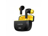 Canyon headset HEXAGON 7 TWS ANC+ENC Wireless Charge Black Yellow снимка №2 Canyon headset HEXAGON 7 TWS ANC+ENC Wireless Charge Black Yellow снимка №2