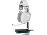 Corsair HS80 RGB Wireless Headset, White - EU снимка №4 Corsair HS80 RGB Wireless Headset, White - EU снимка №4