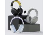 Ajazz Wireless Gaming Headphones AHM08 MAX Purple White Blue снимка №6 Ajazz Wireless Gaming Headphones AHM08 MAX Purple White Blue снимка №6