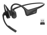 Описание и цена на безжични (in-ear) SHOKZ OPENCOMM2 Bluetooth Videoconferencing Headset USB A Dongle 