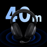 MCHOSE MCHOSE безжични геймърски слушалки Wireless Gaming Headphones - X9 Black - Bluetooth , 2.4G MC-X9-2 NEW снимка №3