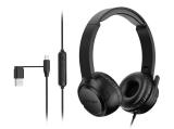 Описание и цена на нов звуков компонент - слушалки с микрофон Kensington On-Ear-Headset H950 EQ USB-C/USB-A