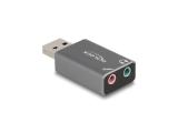 Описание и цена на външни DeLock External USB sound card with 2 x 3.5 mm jack, 66633 