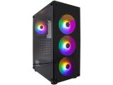 Описание и цена на Компютърна кутия Middle Tower 1stPlayer Fire Dancing V3-B RGB 4 fans ATX