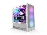 Описание и цена на Компютърна кутия Middle Tower NZXT H5 Flow RGB White E-ATX