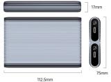 Orico Case M.2 NVMe Dual-Bay USB-C 10Gbps Aluminium AM2C3-2N-GY Кутии за дискове M.2 NVMe снимка №3 Orico Case M.2 NVMe Dual-Bay USB-C 10Gbps Aluminium AM2C3-2N-GY Кутии за дискове M.2 NVMe снимка №3