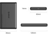 Orico Storage Case 2.5 inch USB-C/A Black DDL25-C3-BK Кутии за дискове 2.5 снимка №2 Orico Storage Case 2.5 inch USB-C/A Black DDL25-C3-BK Кутии за дискове 2.5 снимка №2