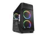 Описание и цена на Компютърна кутия Middle Tower SHARKOON V1000 RGB Black Micro ATX