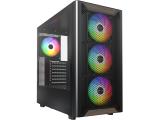 Описание и цена на Компютърна кутия Middle Tower Montech XR Wood (B) 4x 120 mm ARGB Fans Wood ATX