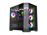 Описание и цена на Компютърна кутия Middle Tower Gamemax HYPE-A Black 4x 120mm ARGB fans GM-HYPE-A-BK ATX