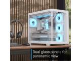 AeroCool P500C-G-WT-v1 4x 120mm Infinity Mirror A-RGB Middle Tower ATX снимка №5