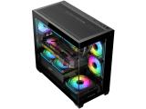 Darkflash DS900M Black 6x 120mm Infinity Mirror A-RGB Middle Tower Micro ATX снимка №4