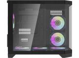 Aigo Case mATX - FT418 Black 6x 120mm A-RGB fans Middle Tower Micro ATX снимка №6