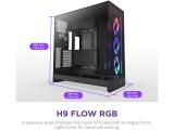 NZXT H9 FLOW RGB Black CM-H92FB-R1 Middle Tower E-ATX снимка №2 NZXT H9 FLOW RGB Black CM-H92FB-R1 Middle Tower E-ATX снимка №2