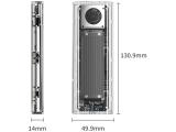 Orico Storage Case M.2 NVMe M key 40Gbps USB-A/USB-C TCM2-U4-BK-BP Кутии за дискове M.2 NVMe снимка №3
