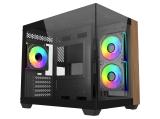 Описание и цена на Компютърна кутия Middle Tower Cooler Master Elite 481 Wood Black Micro ATX