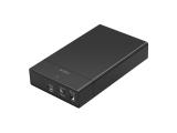 Описание и цена на нов модел кутия за компютър - 3.5 LogiLink USB-C 3.2 hard drive enclosure 2.5/3.5, up to 16TB, SATA HDD/SSD, black, UA0460