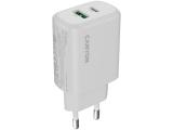 Описание и цена на зарядни устройства Canyon charger OnCharge 250 25W 1xPD 1xQC EU White