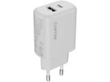 Описание и цена на зарядни устройства Canyon charger OnCharge 200 20W 1xPD 1xQC EU White