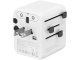 Canyon Travel Adapter OnTour 20 EU/UK/US/AUS 20W White снимка №3 Canyon Travel Adapter OnTour 20 EU/UK/US/AUS 20W White снимка №3