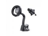 Описание и цена на мобилни телефони Canyon Magnetic car holder OnGrip 12 suction + air vent Black