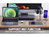 VCom Docking Station USB-C 4-in-1 - CU450S снимка №5 VCom Docking Station USB-C 4-in-1 - CU450S снимка №5
