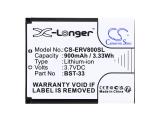 Cameron Sino Батерия за мобилен телефон Sony Z800, G700, K800i, Z750 BST-33 LiIon 3,7V 900 mA снимка №3