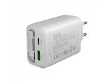 Canyon charger OnCharge 65RC Build-In Cable USB-C 65W 1xPD 1xQC EU White снимка №5