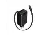 Canyon charger OnCharge 65RC Build-In Cable USB-C 65W 1xPD 1xQC EU Black снимка №2 Canyon charger OnCharge 65RC Build-In Cable USB-C 65W 1xPD 1xQC EU Black снимка №2