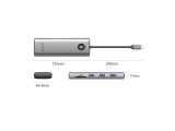 Orico Docking Station Type-C - PW11-9P-GY-EP - HDMI x 1, VGA x 1, USB3.0 x 3, USB-C PD100W x 1, LAN x 1 (1Gbps), SD/TF снимка №3 Orico Docking Station Type-C - PW11-9P-GY-EP - HDMI x 1, VGA x 1, USB3.0 x 3, USB-C PD100W x 1, LAN x 1 (1Gbps), SD/TF снимка №3