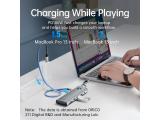 Orico Docking Station Type-C - PW11-9P-GY-EP - HDMI x 1, VGA x 1, USB3.0 x 3, USB-C PD100W x 1, LAN x 1 (1Gbps), SD/TF снимка №4 Orico Docking Station Type-C - PW11-9P-GY-EP - HDMI x 1, VGA x 1, USB3.0 x 3, USB-C PD100W x 1, LAN x 1 (1Gbps), SD/TF снимка №4