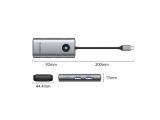 Orico Docking Station Type-C - PW11-6PCR-GY-EP - HDMI x 1, USB-C x 1, USB3.0 x 2, USB-C PD100W x 1, LAN x 1 (1Gbps) снимка №3