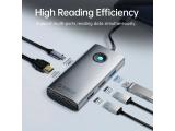 Orico Docking Station Type-C - PW11-6PCR-GY-EP - HDMI x 1, USB-C x 1, USB3.0 x 2, USB-C PD100W x 1, LAN x 1 (1Gbps) снимка №5
